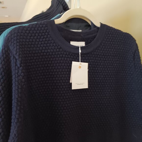 Men's NWT Norse Projects Navy Blue Wool Sweater - Picture 2 of 10